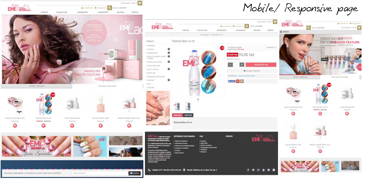 Nail store online shop ecommerce